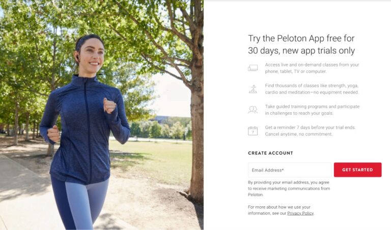 Peloton free trial offer